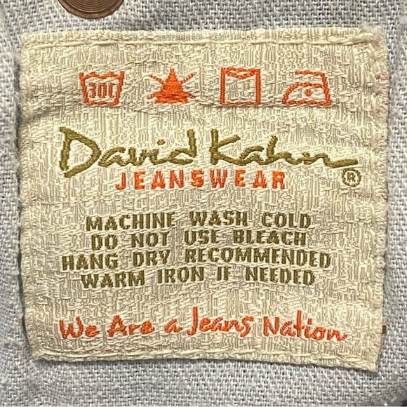 David Kahn Lauren Bootcut Jeans Size 8 Blue Stretch Denim USA Made Boho Y2K - Picture 6 of 7